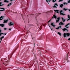 Suede Pink Cropped Sweater